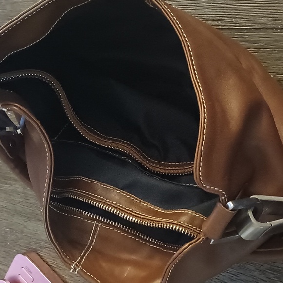 Luis Esteve Purse Soft Leather Shoulder Handbag Silver Hardware Made in Spain - Picture 8 of 11